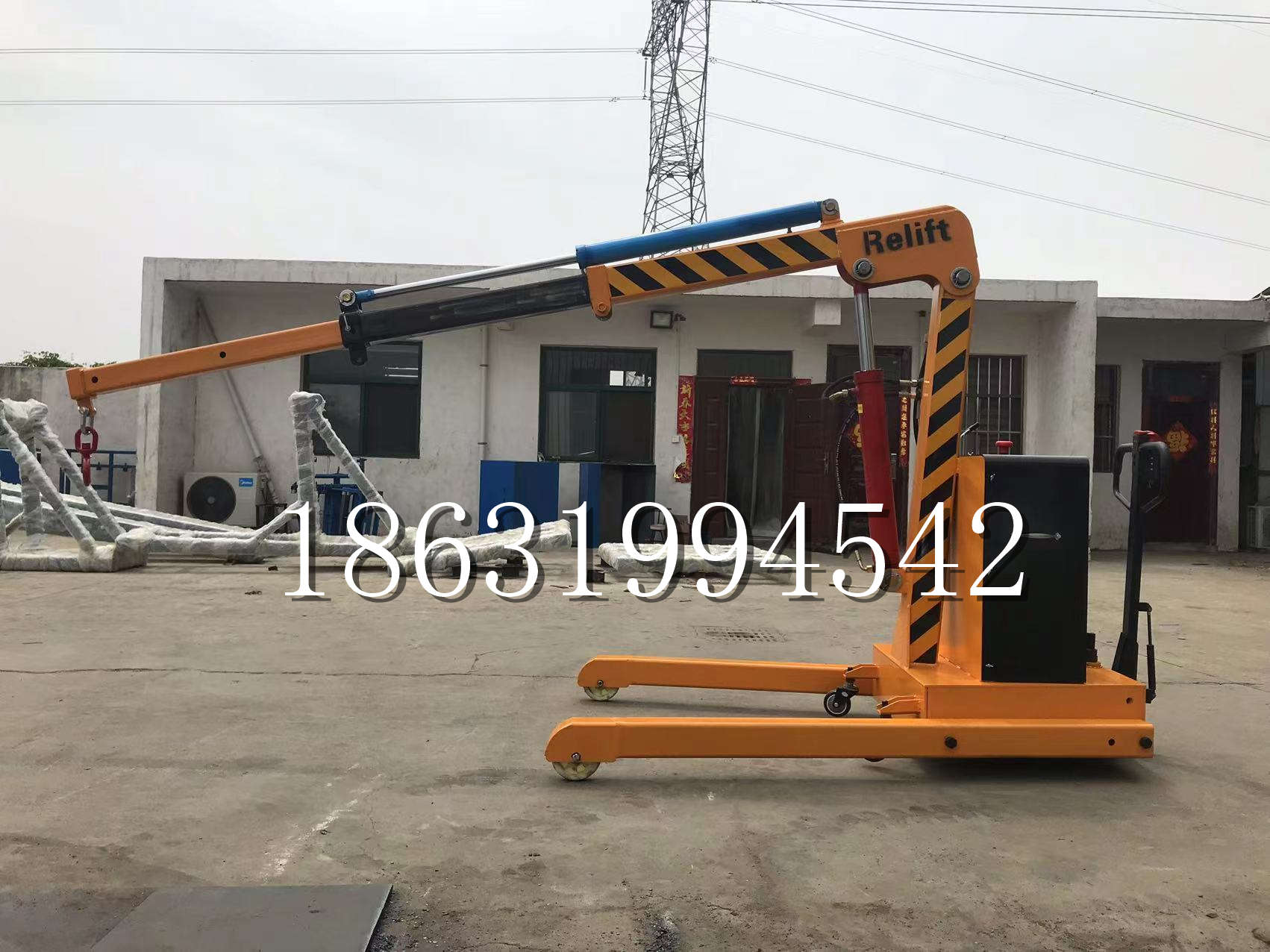 大城县久征定做3吨三轮随车吊 农用园林绿化移树吊 平板工程用小吊机