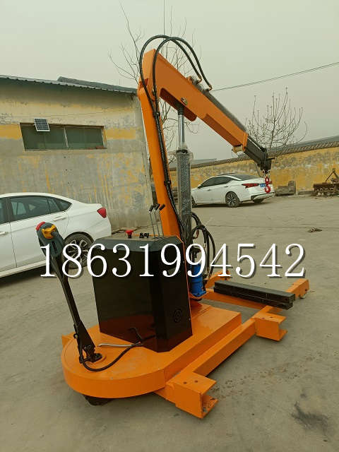 大城县自卸车厢随车吊 自制轮式四不像起重机 四驱平板吊 5吨 贵盛